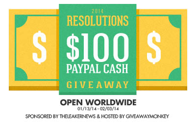 2014 Resolutions $100 Paypal International Blog Giveaway