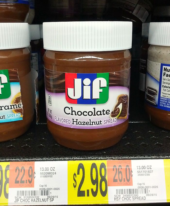 Jif Chocolate Flavored Hazelnut Spread