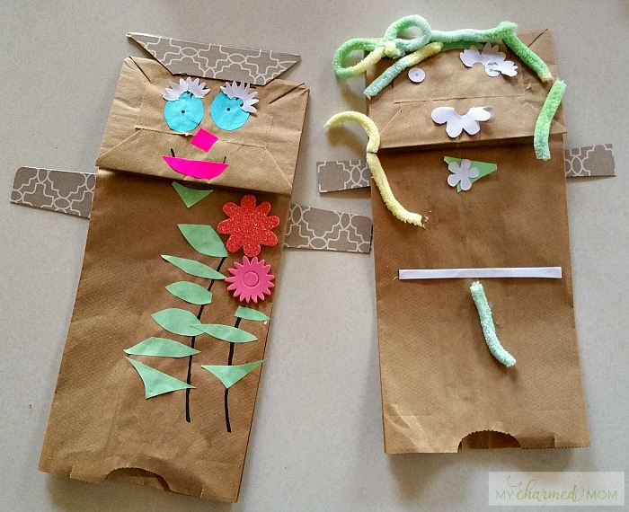 brown paper bag puppets