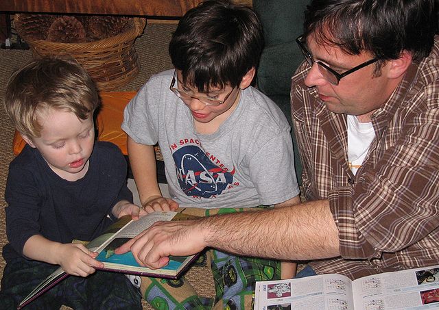 family reading hour